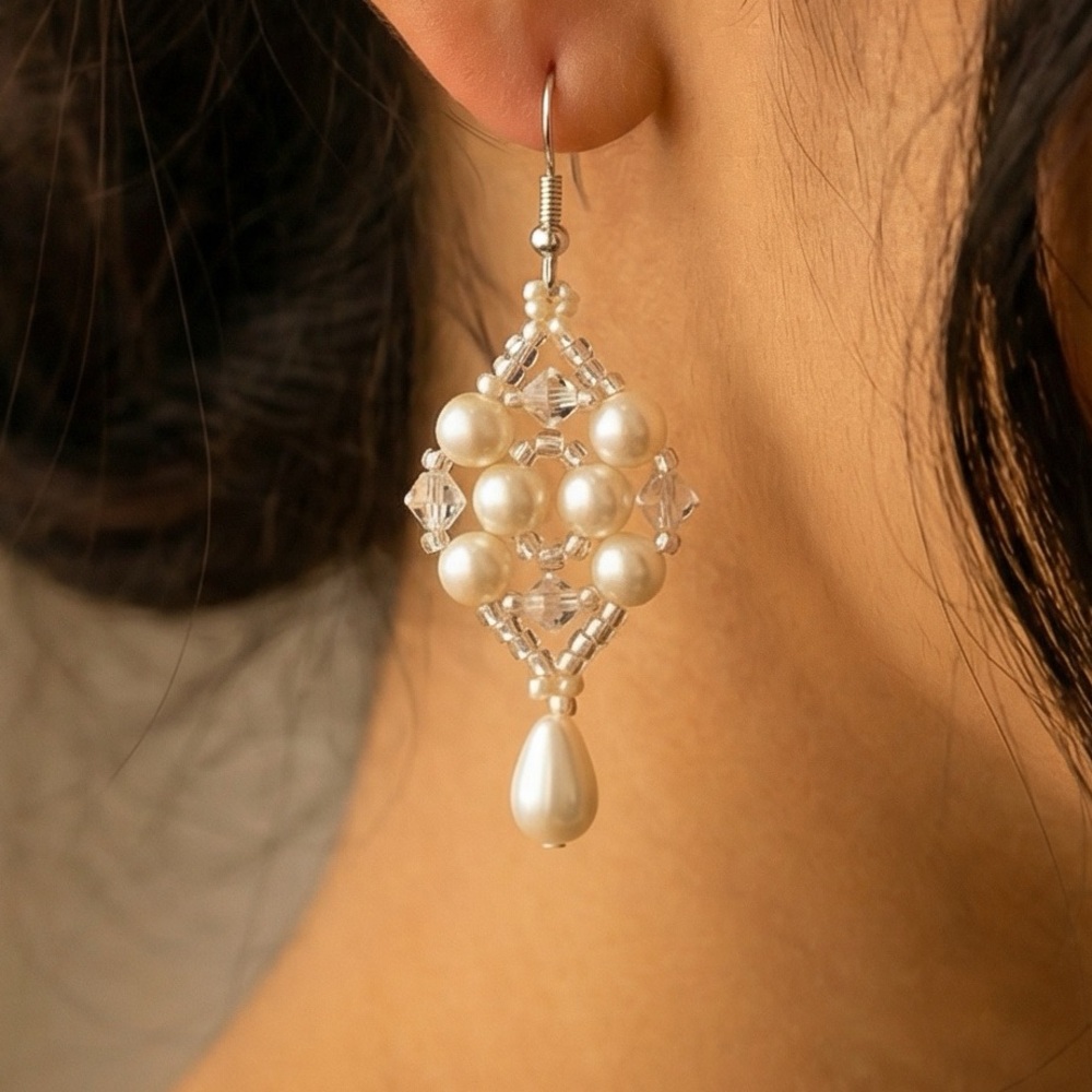 Elegant Pearl Drop Earrings